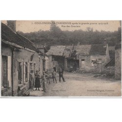 COULONGES EN TARDENNOIS : la rue des Graviers vers 1920 -