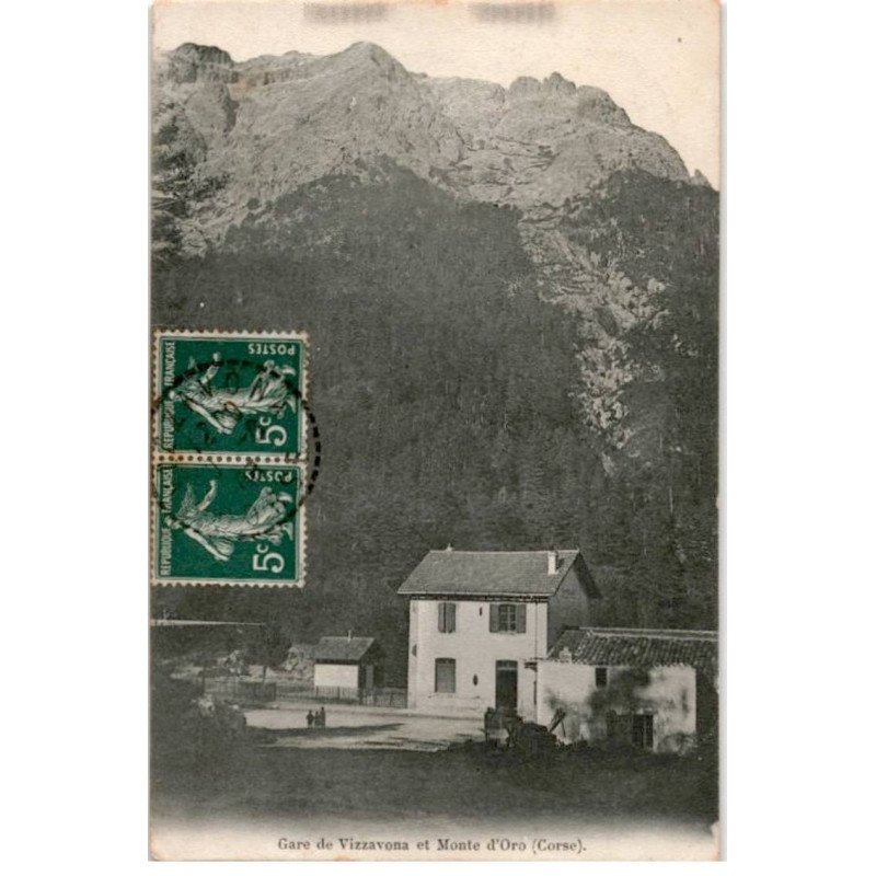 CORSE: vizzavonna, gare de vizzavonna et monte d'oro - très bon état