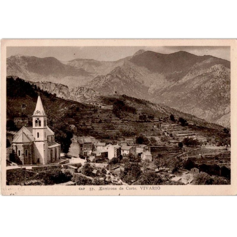 CORSE: vivario, église et vue générale - très bon état