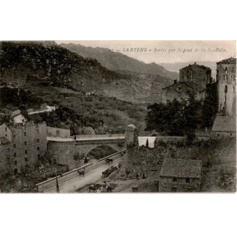 CORSE: sartène, sortie par le pont de la scalella - très bon état