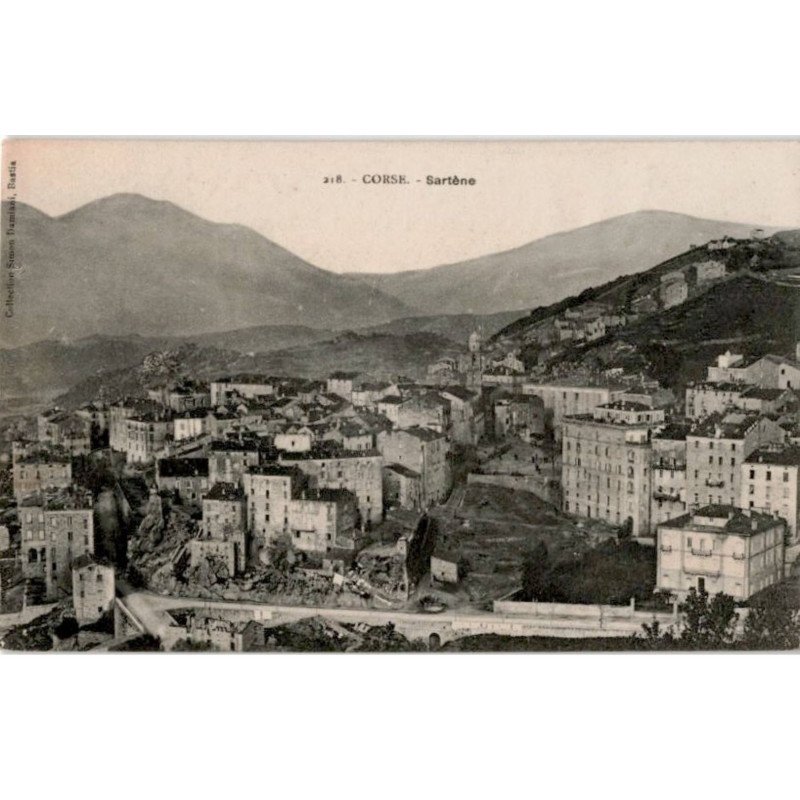 CORSE: sartène, vue générale - très bon état