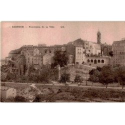 CORSE: sartène, panorama de la ville - très bon état