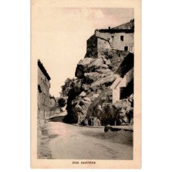 CORSE: sartène, une rue et un rocher - très bon état