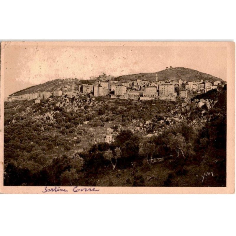 CORSE: sartène, vue générale - très bon état