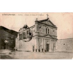 CORSE: sartène, l'église saint-côme et saint-damien - état