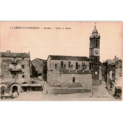 CORSE: sartène, église et mairie - très bon état