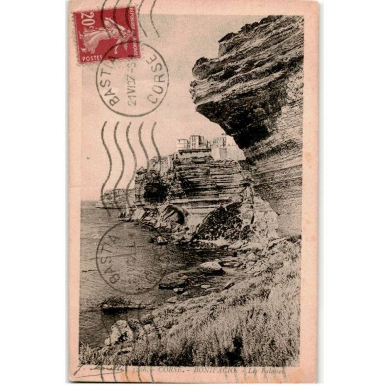 CORSE: BONIFACIO: les falaises - état