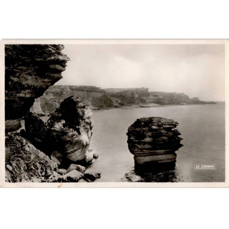 CORSE: BONIFACIO: la lutte des éléments contre les falaises - état