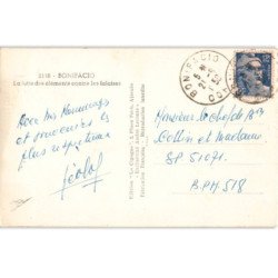 CORSE: BONIFACIO: la lutte des éléments contre les falaises - état