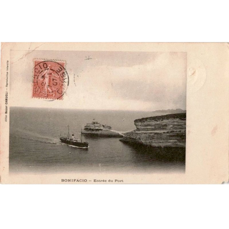 CORSE: BONIFACIO: entrée du port - état