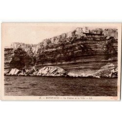 CORSE: BONIFACIO: la falaise et la ville - état