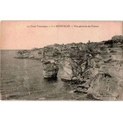 CORSE: BONIFACIO: vue générale des falaises - très bon état