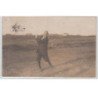 BIARRITZ : carte photo d'un golfeur en 1913 - très bon état