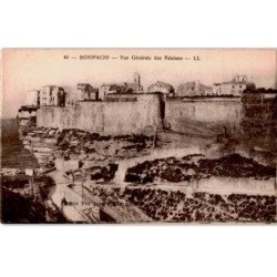 CORSE: BONIFACIO: vue générale des falaises - très bon état