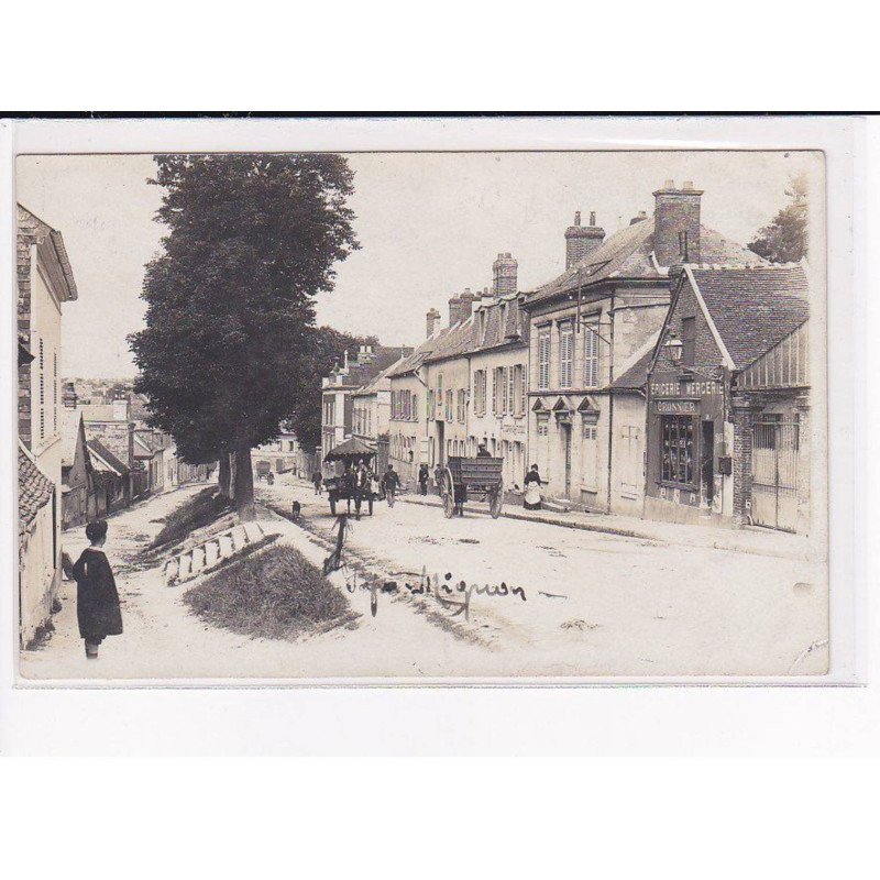 MERU - Carte Photo - Epicerie Cronnier - Attelage de livraison - très bon état