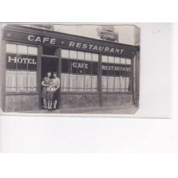 MERU - Carte Photo - Au rendez-vous de cyclistes - Café Restaurant - Victor Beaurain - état