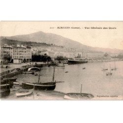 CORSE: AJACCIO: vue générale des quais - très bon état