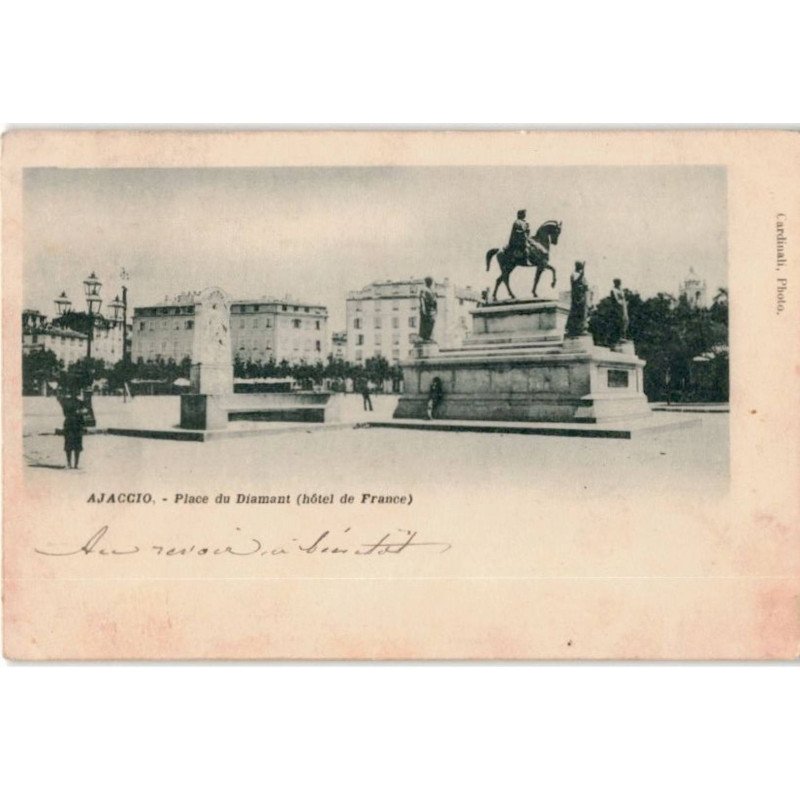 CORSE: AJACCIO: place du diamant (hôtel de france) - très bon état