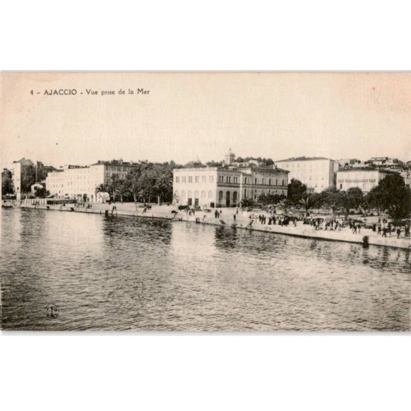 CORSE: AJACCIO: vue prise de la mer - très bon état