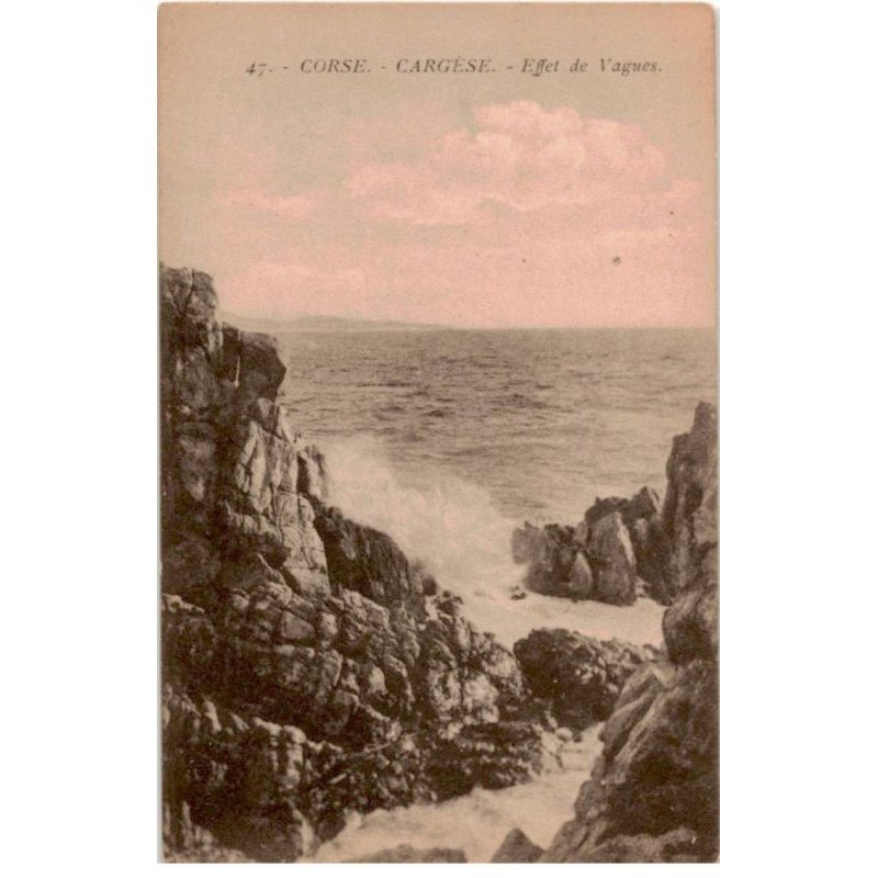 CORSE: CARGESE: effet de vagues - très bon état