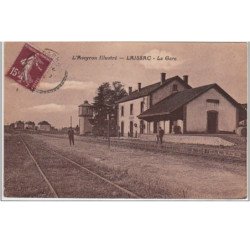 LAISSAC : la gare - bon état (nom du destinataire rayé au dos)