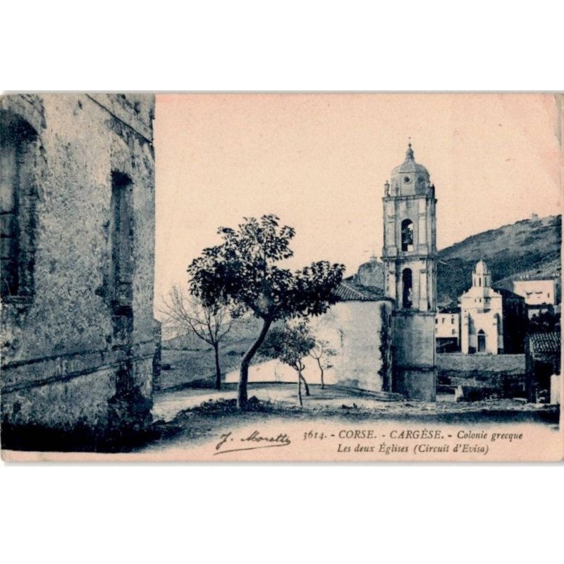 CORSE: CARGESE: colonie grecque les deux églises (circuit d'Evisa) - très bon état