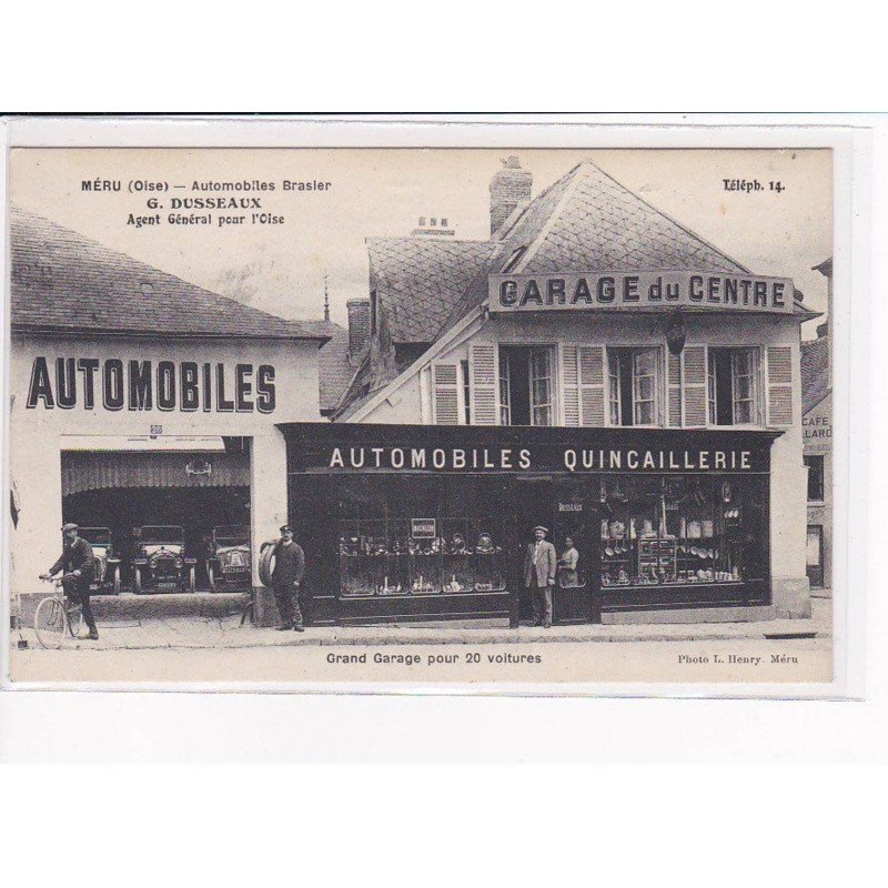 MERU - Grand Garage pour 20 voitures DUSSEAUX - Automobiles Brasier - très bon état
