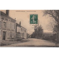 LAUNOIS : la grande rue vers 1910 - très bon état