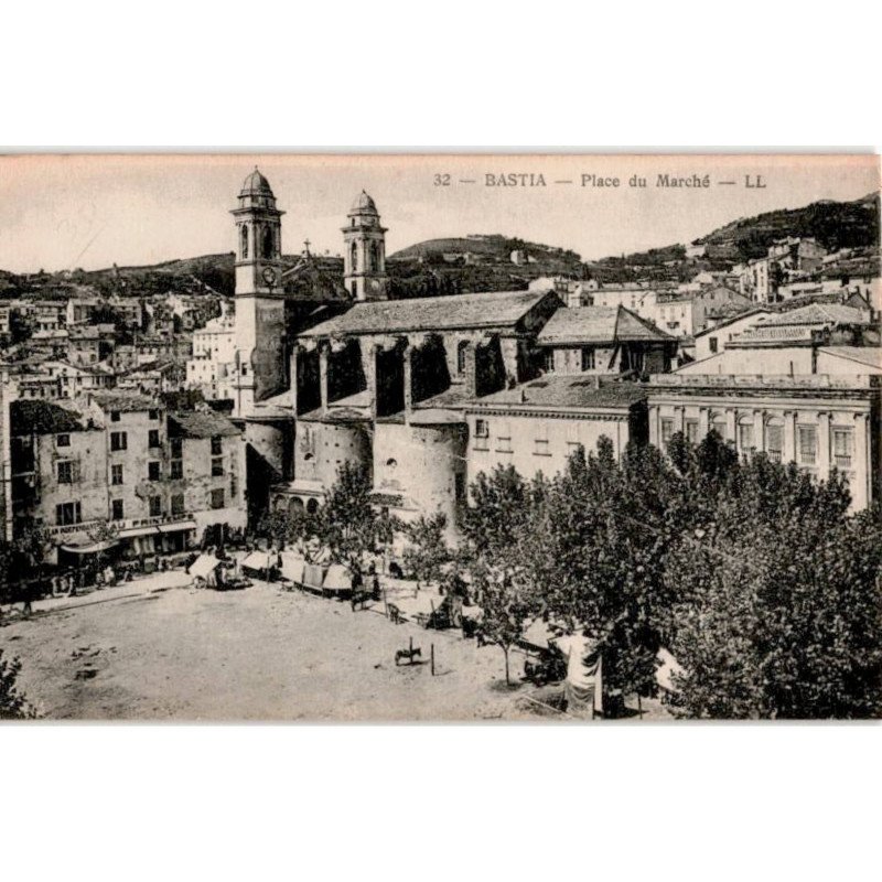 CORSE: BASTIA: place du marché - très bon état