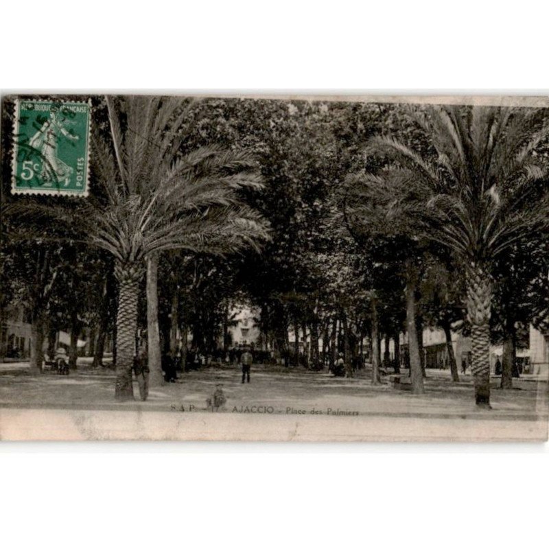 CORSE: AJACCIO: place des palmiers - très bon état