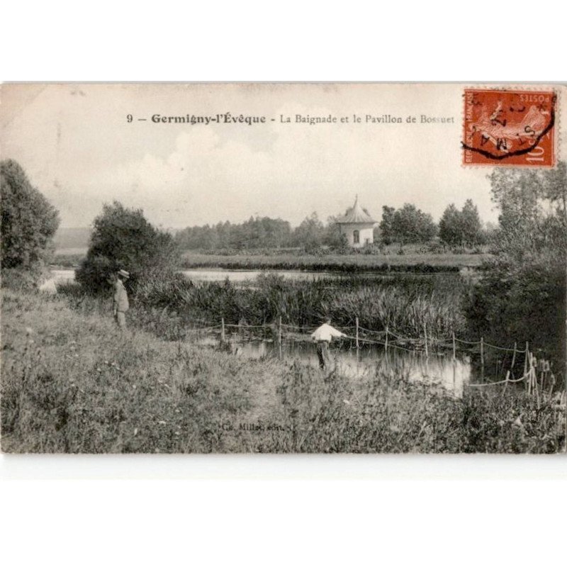 GERMIGNY-L'EVEQUE: la baignade et le pavillon de bossuet - très bon état