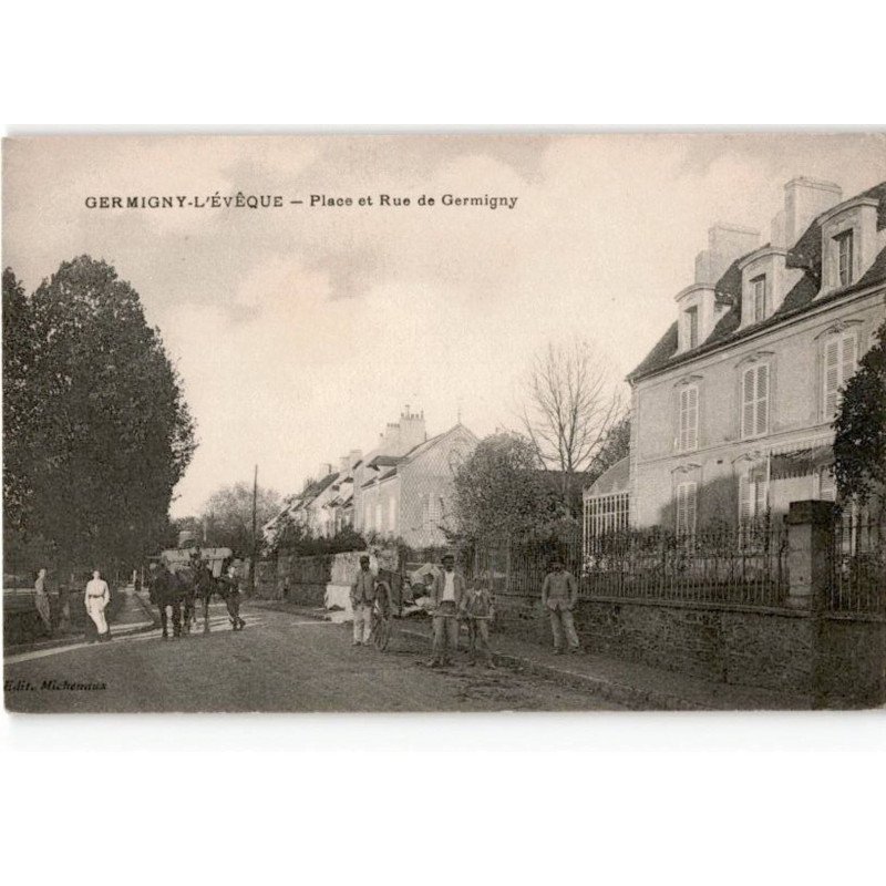 GERMIGNY-L'EVEQUE: place et rue de germigny - très bon état