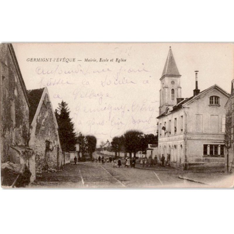 GERMIGNY-L'EVEQUE: mairie école et église - très bon état