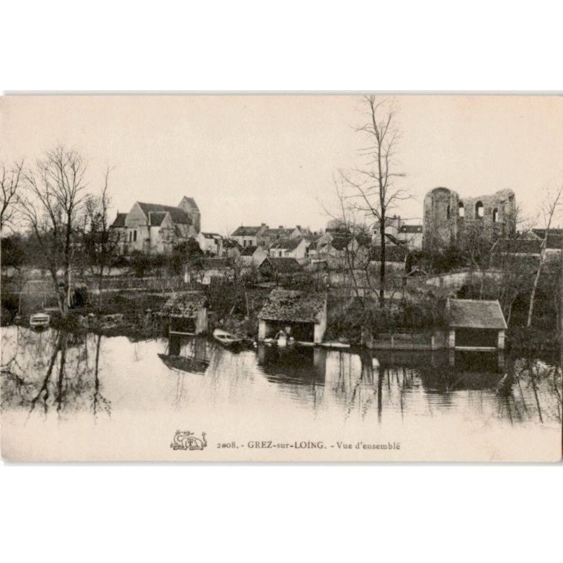 GREZ-sur-LOING: vue d'ensemble - très bon état