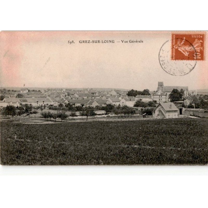 GREZ-sur-LOING: vue générale - très bon état