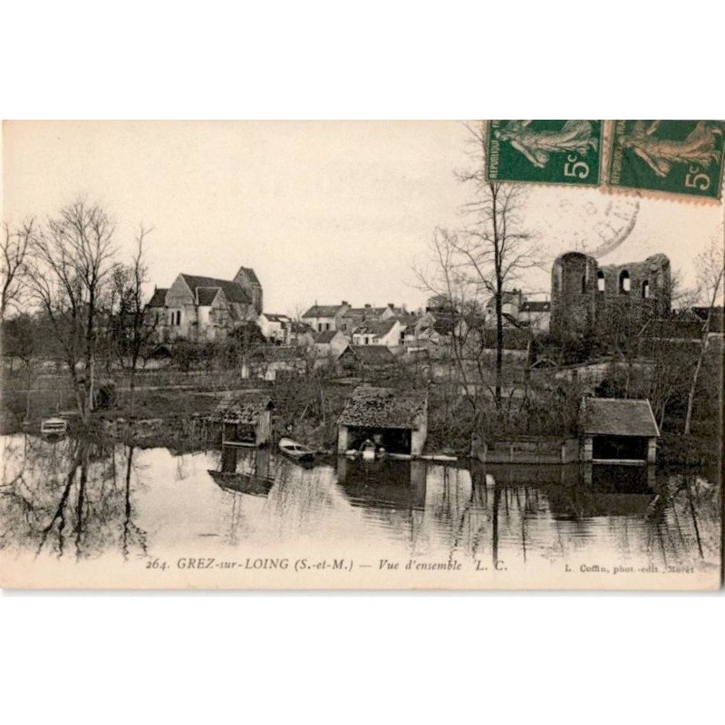 GREZ-sur-LOING: vue d'ensemble - très bon état