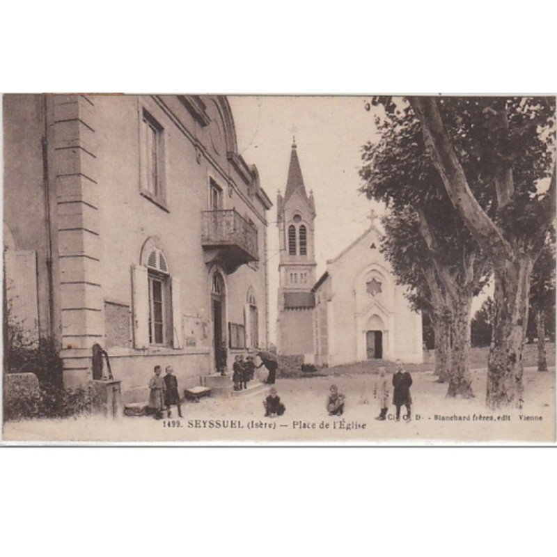 SEYSSUEL : place de l' église - très bon état