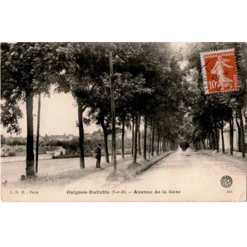 GUIGNES-RABUTIN: avenue de la gare - très bon état