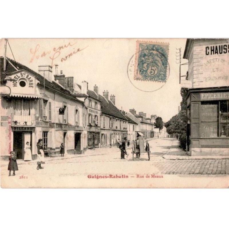 GUIGNES-RABUTIN: rue de meaux - état