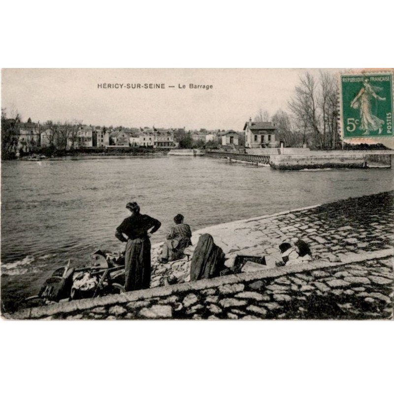 HERICY-sur-SEINE: le barrage - très bon état