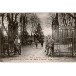 JOUARRE-sur-MARNE: entrée du châteua de péreuse hôpital temporaire - très bon état
