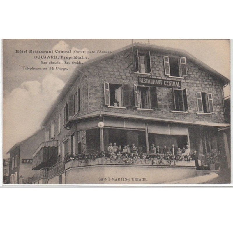 SAINT MARTIN D' URIAGE : hôtel restaurant Bouchard - très bon état