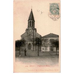 JUILLY: l'église et la mairie - très bon état