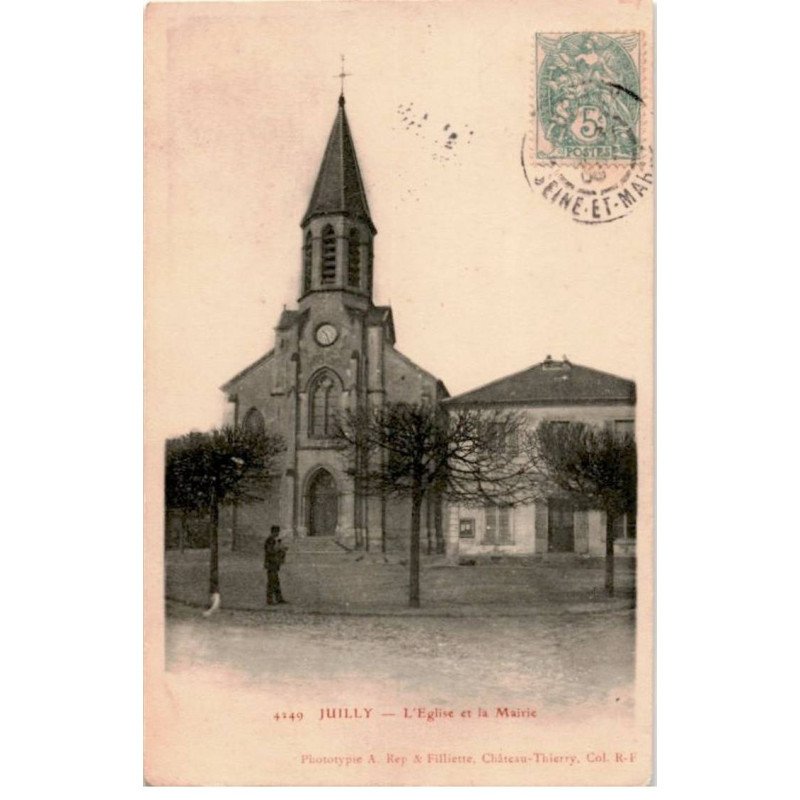 JUILLY: l'église et la mairie - très bon état