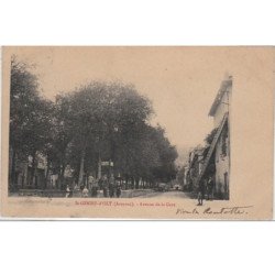 SAINT GENIEZ D'OLT : l'avenue de la gare vers 1910 - très bon état