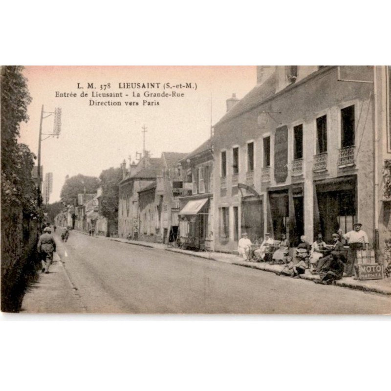LIEUSAINT: entrée du lieusaint la grande-rue direction vers paris - très bon état