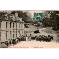 LUZANCY: colonie scolaire du 18e arrondissement de paris la distribution de lait - très bon état