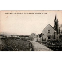 LORREZ-le-BOCAGE: salle de gymnastique le presbytère et l'église - très bon état