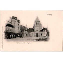 LAGNY: l'hôtel de ville et l'église - très bon état