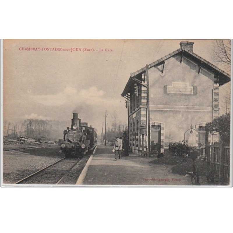 CHAMBRAY FONTAINE SOUS JOUY : la gare - très bon état